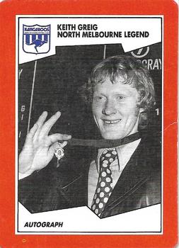 1989 Scanlens VFL #127 Keith Greig Front